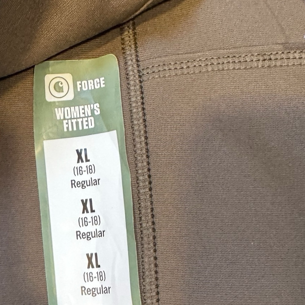 CARHARTT Force Fitted Lightweight Ankle Length Leggings Pockets NWT XL 16/18 - Picture 6 of 13
